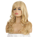 Pruunid blondid pikad parukad s&uuml;nteetilisest juustest naiste parukad Naturaalsed kihilised parukad Kuumakindel parukas Armas Cosplay pruun/kuld