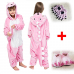 Multifilm Penguin Red Dragon Pidžaamad, pikkade varrukatega Laste soojad magamisriided Jumpsuits Loomakost&uuml;&uuml;mid Peo kigurumi Mood Koduriided 7T