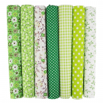 7 tk/komplekt puuvillasest riidest ruudud teppimiseks &otilde;mblemiseks, eelnevalt l&otilde;igatud kangaruudud meisterdamiseks 25cm/9.8 inch