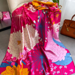 Kvaliteetsed luksuslikud siidist sallid peapael Sallid kaelasall naistele kett siidist sall naiste dekoratiivne sall 180*90cm