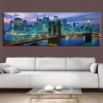 New Yorgi suur 5D DIY Teemantmaal T&auml;isringi puur Tikand &Ouml;ine maastik Mosaiik N&auml;put&ouml;&ouml; Kodukaunistus AA2427 20x60CM