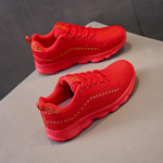 Naiste kerged jooksujalatsid, t&uuml;drukud, &uuml;li&otilde;pilased, tennis, jooksutossud, jalutusreisid, naiste vabaajajalatsid 35 punane