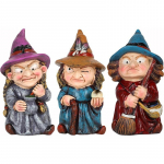 Magic Witch Sculpture Resin Craft v&auml;ike ornament kodukaunistus