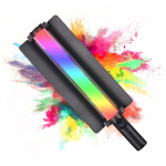 RGB k&auml;eshoitav LED videovalgustoru fotograafia valgusvits 3000K-6000K h&auml;mardatav 135 tk LED helmest must