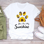 (Aasia suurus) Naiste prinditud naiste trikootops Bee Flower Armas trend, armas riietus vabaaja l&uuml;hikeste varrukatega mood T-s&auml;rk Naiste graafiline T-s&auml;rk S