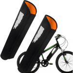 Komplektis 2 Ebike'i aku kaitsekate helkuritega Jalgratta elektriline aku kate Neopreen integreeritud raami aku jaoks, &uuml;mberm&otilde;&otilde;t 32&ndash;40 cm