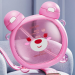 750 ml armas karu veekeetja k&otilde;rrega veetass suvine suure mahutavusega plastikust &otilde;lgedest joogitass Kawaii laste veetass kooli jaoks 750ml roosa