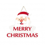 J&otilde;uluukse rippuv Claus pidulik silt Erksav&auml;rviline j&otilde;uluvana muster P&uuml;hadekaunistus Lihtne riputada A