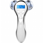 4D mikrovooluga n&auml;omasseerija, elektriline n&auml;omasseerija, rull-k&auml;te, jalgade masseerija vananemisvastaste kortsude jaoks V-kujuline n&auml;omassaaž valge