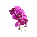 Kunstlik liblikas orhidee siidist lill koduse pulmakaunistusega Phalaenopsise kimp 1pcs tumelilla v&auml;rv