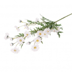 1 tk kunstlik v&auml;ike karikakra v&otilde;ltslillede lehed kodupulmakohviku sisekujundus valge