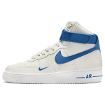 Nike Air Force 1 High SE 40. aastap&auml;ev - Sail Blue Jay Naiste Tossud Kreemjas Valge Metallik-Kuld DQ7584-100 35.5