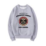 American Samoa &Uuml;likooli &Otilde;igusteaduskonna Dressipluus &Uuml;mmarguse Kaelusega Unisex Pulloverid Graafilised Hupparid Naiste T&auml;navamoodi Dressipluusid Topid Unisex XL gray