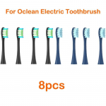 8 tk asenduspead Oclean Flow/x/ X Pro/ Z1/ F1/ One/ Air 2 /se harjapead Pehme Dupont Sonic hambaharja vaakumharjastega 4black 4dark blue