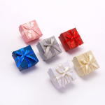 6 tk K&auml;ev&otilde;ru ehete s&otilde;rmuse k&otilde;rvar&otilde;nga kaelakee kingituse kinkekarp Mini mitmev&auml;rviline kikis&otilde;lme kinkekarbid kaelakee ehete hoiukarbid Diamond pattern 6 colors