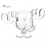 235ml Creative Reindeer Vein Klaasist Tass Hirve kujuga imelise disainiga s&ouml;&ouml;gilaua kaunistus korduvkasutatav joogitass puhas