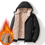 2023. aasta s&uuml;gis, meeste lambavill, soe paks tuulejakk, veekindel vabaaja talvine sulemantel, avar hall t&otilde;mblukuga meeste jope 4XL