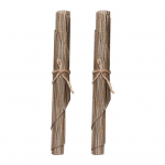 2 tk bambusmustriga platsimatt ovaalne p&otilde;letusvastane kuumakindel libisemiskindel veekindel soojusisolatsioon PVC n&otilde;udepesumasinaga ohutu s&ouml;&ouml;gilaua kaunistusalus beež