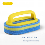 VISHUA k&auml;epidemega puhastushari k&auml;sn puhastuslapp K&ouml;&ouml;gi puhastuspott puhastus n&otilde;udepesuhari k&auml;sn paksendav puhastuslapp plekieemaldushari jumala kollane