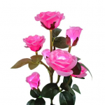 Roosi&otilde;ieline p&auml;ikeseenergia aiavalgusti automaatne laadimine veekindel, h&otilde;lpsasti paigaldatav p&auml;ikeseenergial t&ouml;&ouml;tav LED-lambiaia tee kaunistus 5 punane