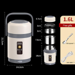 USB elektriline soojendusega l&otilde;unakarp roostevabast terasest toidusoojendi bento l&otilde;unakarp konteiner konstantne 65℃ termokarbid kontorisse kooli