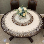 &Uuml;mmargune laudlina Hiina riie kunst tee laudlina Euroopa pits majapidamises v&auml;ikesed &uuml;mmargused laudlinad 80cm round