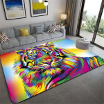 Leopard Tiger Lion Cat libisemiskindlad vaibad Suured mativaibad elutuppa Mugavad vaibad Pehme p&otilde;randamati vaibad magamistoas 120x160cm