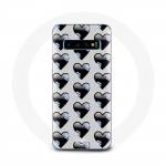 Musta s&uuml;damete taustaga &uuml;mbris Samsung Galaxy s10 edge jaoks