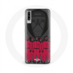 &Uuml;mbris Samsung Galaxy A70 Squid Game Plakatile maskeerib tegelasi