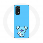Coque pour Xiaomi Redmi Note 11S Bangtan BTS BT21 Koya RM Fond Bleu