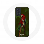 Coque pour Samsung Galaxy A13 4G / A13 4G Lite Pionus Perroquet Rouge