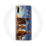 Coque pour Samsung Galaxy A50 Tanjiro Inosuke et Zenitsu Demon Slayer Kimetsu no Yaiba Anime Manga