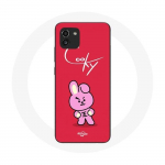 Coque pour Samsung Galaxy A03 BTS Bangtan Gar&ccedil;ons BT21 Cooky Fond Rouge