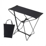 Kaasaskantav kokkupandav taburet Camping Kompaktne metallist kronsteiniga Tool Camp Kokkupandav must