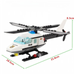 6729 102 tk Lennuk Lennuk Lenk Politsei Helikopter Poiss Ehitusklotsid 1 Nukud M&auml;nguasi