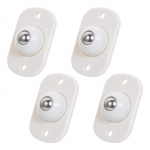 4 tk isekleepuvad rattad &ndash; minip&ouml;&ouml;rlevad rattad pr&uuml;gikastide, hoiukastide, m&ouml;&ouml;bli ja pr&uuml;gikastide jaoks &ndash; 360&deg; p&ouml;&ouml;rlemine ja roostevabast terasest pasta 4pcs, White valge