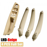 Beige Black Armrest Car front driver's seat LHD RHD Interior Door Handle Inner Panel Pull Trim Cover For BMW E70 E71 X5 X6 LHD Black 4Pcs