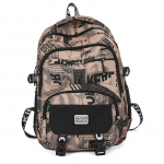 Suure mahutavusega seljakott, tr&uuml;kitud meeste koolikott, arvutikott