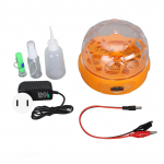 6 Eggs Automaatne munainkubaatori temperatuuri ja niiskuse LED-ekraan, madal m&uuml;ratase, automaatne munakeeramine Egg H US Plug