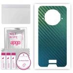 apgo Protective Skin Sticker for the back compatible with Doogee V10, Wrap Film, Foil, Vinyl - Pattern Carbon Chameleon CAKA1