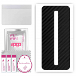 apgo Protective Skin Sticker for the back compatible with ZTE nubia Red Magic 6, Wrap Film, Foil, Vinyl - Pattern Carbon Black