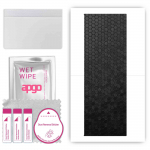 apgo Protective Skin Sticker for the back compatible with Huawei Mate Xs, Wrap Film, Foil, Vinyl - Pattern Black Honeycomb