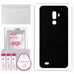 apgo Protective Skin Sticker for the back compatible with Oukitel Y1000 Pro, Wrap Film, Foil, Vinyl - Pattern Matte Black