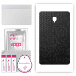 apgo skin sticker film foil vinyl for the BACK compatible with Samsung Galaxy Tab A 8.0 (2017), scratch-resistant, easy to install - Black Honeycomb