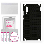 apgo Protective Skin Sticker for the back+sides compatible with Samsung Galaxy A70, Full Wrap Film, Foil, Vinyl - Pattern Matrix