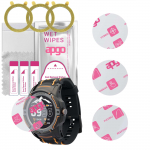 3x apgo Ultra-Clear Hybrid protective glass compatible with Hammer Watch Plus, flexible nano glass, great replacement for tempered glass, scratch-resi