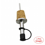 Barware Cover Plug Veinipudeli kallaja Puidust kokteilikork toruga vedeliku joogidosaatoriga 1pc