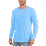 Meeste p&auml;ikesekaitse T-s&auml;rgid Suvised UPF 50+ pikkade varrukatega Performance Quick Dry Hingav matkakala T-s&auml;rgid UV-kindel XXL