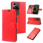 Retro klapp nahk&uuml;mbris Huawei Pura 70 Ultra P70 P60 P50 Pro P40 P30 P20 Lite P Smart Z 2021 Y8P Y7P Y6P Y5P Y9 Y7 Y6 Y5 2019 Y9A Y7A rahakoti kate jaoks Huawei P20 punane
