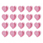 20 tk/pakendis k&uuml;&uuml;nev&otilde;lusid kolmem&otilde;&otilde;tmeline kunstkristallkivist mitmeotstarbeline dekoratiivne kukkumiskindel isetegemise vaik Armas virsik-s&uuml;damek&uuml;&uuml;s